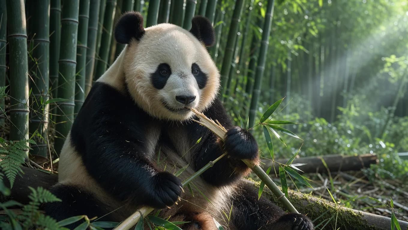 Cinematic Panda Portrait